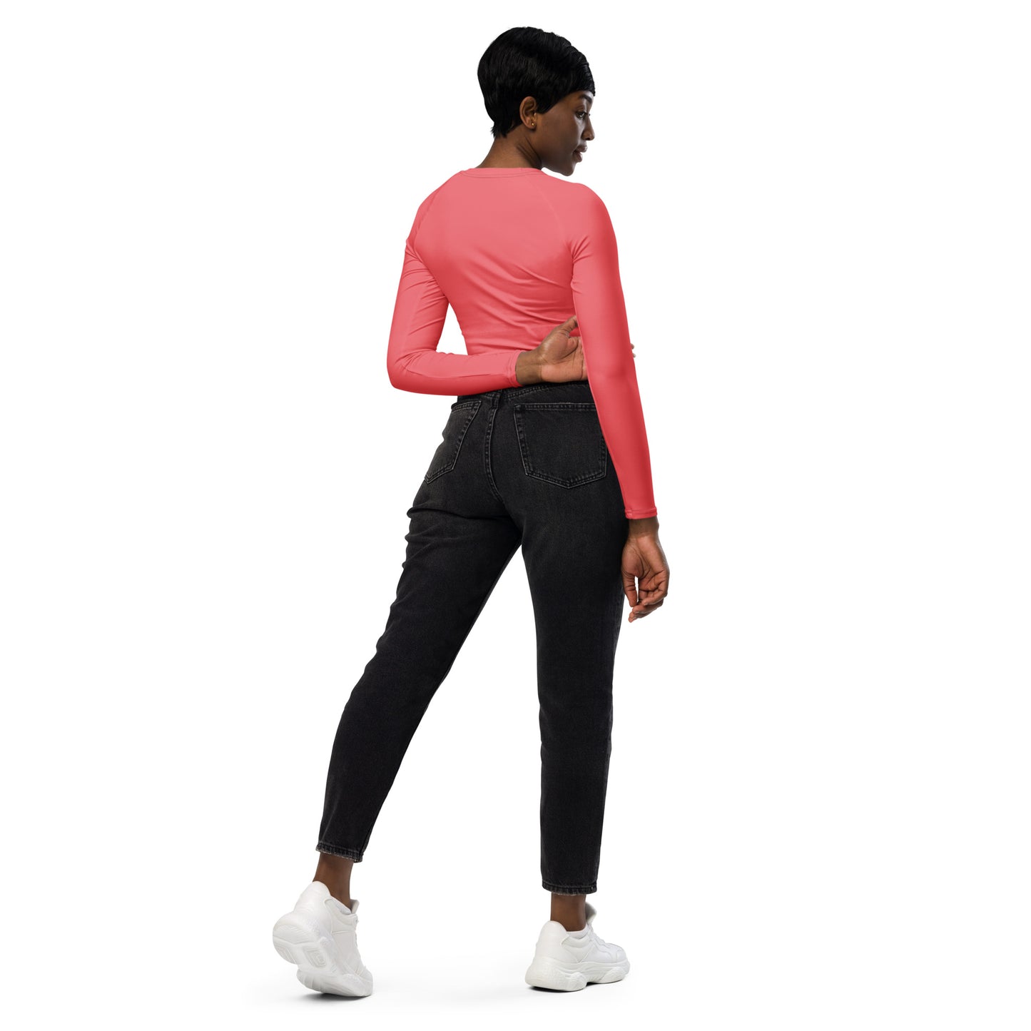long-sleeve crop top
